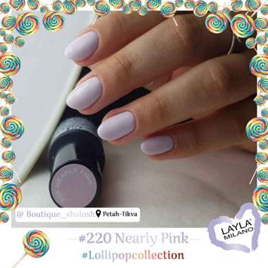 לק ג'ל לילה מילאנו 220 – Nearly Pink : image 2