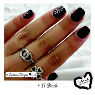 לק ג'ל לילה מילאנו 17 – Black : image 2